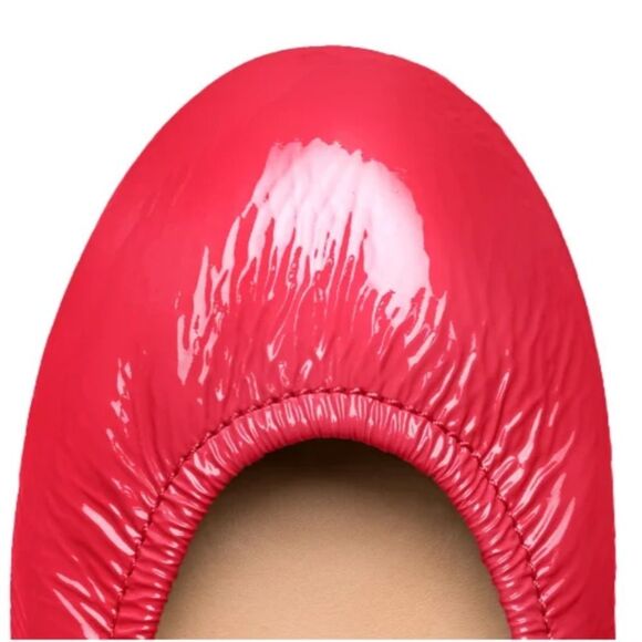 TIEKS Razzleberry Pop Pink Foldable Hot Pink Flats sz. 11 - Picture 6 of 14